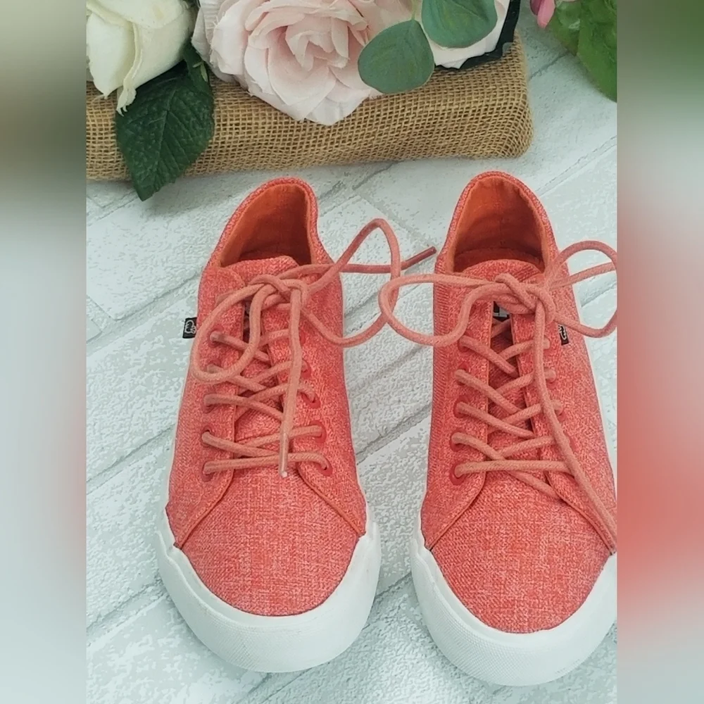 Lamo Orange Woven Sneakers